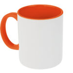 TARRO BICOLOR DE SUBLIMACIÓN 11 OZ ALINE A2463 NARANJA (CERÁMICA / A2463.03 /  ARTICULOS PROMOCIONALES)