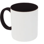 TARRO BICOLOR DE SUBLIMACIÓN 11 OZ ALINE A2463 NEGRO (CERÁMICA / A2463.02 /  ARTICULOS PROMOCIONALES)