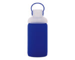 CILINDRO DE VIDRIO BOROSILICATO SILY A2469 AZUL (CILINDRO: VIDRIO BOROSILICATO // FUNDA: SILICÓN / A2469.09 /  ARTICULOS PROMOCIONALES)
