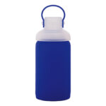 CILINDRO DE VIDRIO BOROSILICATO SILY A2469 AZUL (CILINDRO: VIDRIO BOROSILICATO // FUNDA: SILICÓN / A2469.09 /  ARTICULOS PROMOCIONALES)