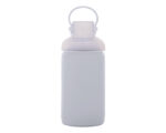 CILINDRO DE VIDRIO BOROSILICATO 550 ML. SILY A2469 BLANCO (CILINDRO: VIDRIO BOROSILICATO // FUNDA: SILICÓN / A2469.01 /  ARTICULOS PROMOCIONALES)