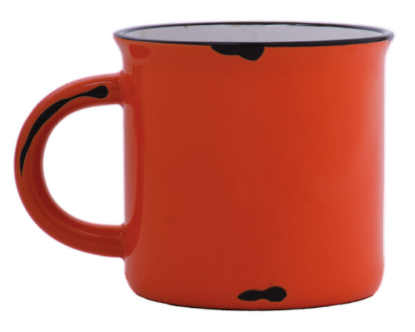 TAZA DE CERÁMICA VINTAGE A2471 NARANJA (Cerámica)