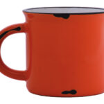 TAZA BICOLOR 14 OZ VINTAGE A2471 NARANJA (CERÁMICA / A2471.03 /  ARTICULOS PROMOCIONALES)