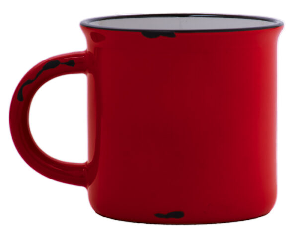 TAZA DE CERÁMICA VINTAGE A2471 ROJO (Cerámica)