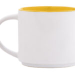 TAZA BICOLOR 15 OZ BABEL A2472 AMARILLO (CERÁMICA / A2472.07 /  ARTICULOS PROMOCIONALES)
