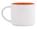TAZA BICOLOR 15 OZ BABEL A2472 NARANJA (CERÁMICA / A2472.03 /  ARTICULOS PROMOCIONALES)