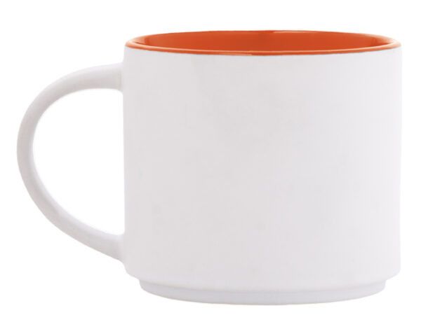 TAZA DE CERÁMICA BICOLOR BABEL A2472 NARANJA (Cerámica)