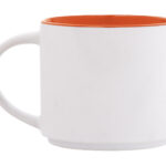 TAZA BICOLOR 15 OZ BABEL A2472 NARANJA (CERÁMICA / A2472.03 /  ARTICULOS PROMOCIONALES)