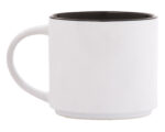 TAZA BICOLOR 15 OZ BABEL A2472 NEGRO (CERÁMICA / A2472.02 /  ARTICULOS PROMOCIONALES)