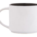 TAZA BICOLOR 15 OZ BABEL A2472 NEGRO (CERÁMICA / A2472.02 /  ARTICULOS PROMOCIONALES)