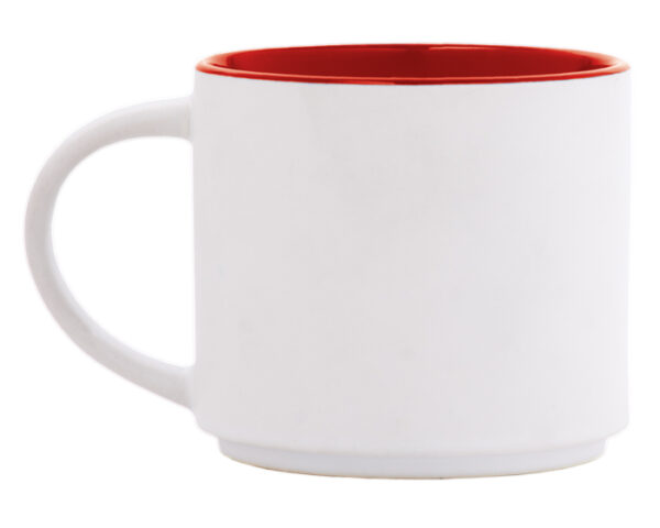 TAZA DE CERÁMICA BICOLOR BABEL A2472 ROJO (Cerámica)