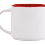 TAZA BICOLOR 15 OZ BABEL A2472 ROJO (CERÁMICA / A2472.04 /  ARTICULOS PROMOCIONALES)