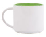 TAZA BICOLOR 15 OZ BABEL A2472 VERDE CLARO (CERÁMICA / A2472.08 /  ARTICULOS PROMOCIONALES)
