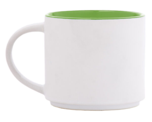 TAZA DE CERÁMICA BICOLOR BABEL A2472 VERDE CLARO (Cerámica)