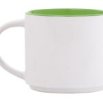 TAZA BICOLOR 15 OZ BABEL A2472 VERDE CLARO (CERÁMICA / A2472.08 /  ARTICULOS PROMOCIONALES)