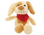 MUÑECO DE PELUCHE PERRO BELAMI A2474 BEIGE (POLIÉSTER / A2474.28 /  ARTICULOS PROMOCIONALES)