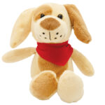 MUÑECO DE PELUCHE PERRO BELAMI A2474 BEIGE (POLIÉSTER / A2474.28 /  ARTICULOS PROMOCIONALES)