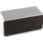 BOCINA BLUETOOTH MANOS LIBRES AMBIENT A2488 PLATA (PLÁSTICO ABS / A2488.17 /  ARTICULOS PROMOCIONALES)