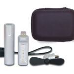 KIT DE ACCESORIOS CON BATERÍA PORTÁTIL CAP. 2200 MAH SAVE A2494 NEGRO (PLÁSTICO ABS / EVA / A2494.02 /  ARTICULOS PROMOCIONALES)