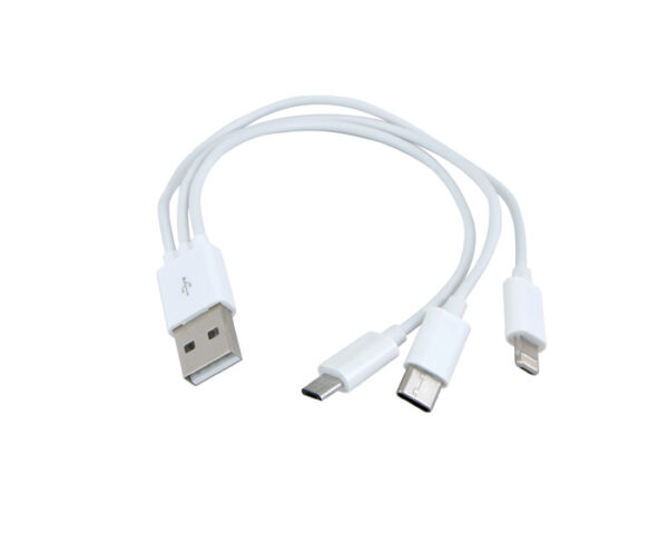 CABLE MULTICONECTOR USB CONECT A2497 BLANCO (Plástico ABS) - Imagen 2