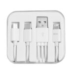 CABLE MULTICONECTOR USB CONECT A2497 BLANCO (PLÁSTICO ABS / A2497.01 /  ARTICULOS PROMOCIONALES)