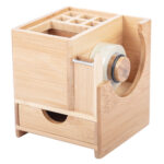 LAPICERA MULTIFUNCIONAL BAMDESK A2506 CAFÉ (BAMBÚ / A2506.28 /  ARTICULOS PROMOCIONALES)