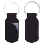 LLAVERO DE CURPIEL KAY A2516 NEGRO (CURPIEL / METAL / A2516.02 /  ARTICULOS PROMOCIONALES)