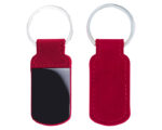 LLAVERO DE CURPIEL KAY A2516 ROJO (CURPIEL / METAL / A2516.04 /  ARTICULOS PROMOCIONALES)