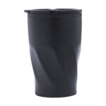 TERMO DE 350 ML. BLIZAN M A2525 NEGRO (EXTERIOR: ACERO INOXIDABLE / INTERIOR: PLÁSTICO PP / A2525.02 /  ARTICULOS PROMOCIONALES)