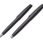 SET DE BOLÍGRAFOS DE METAL TWAS A2538 HUMO (ACERO INOXIDABLE // ESTUCHE: CARTÓN / A2538.14 /  ARTICULOS PROMOCIONALES)