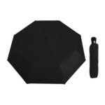 PARAGUAS DE BOLSILLO DROP A2549 NEGRO (PONGEE / A2549.02 /  ARTICULOS PROMOCIONALES)