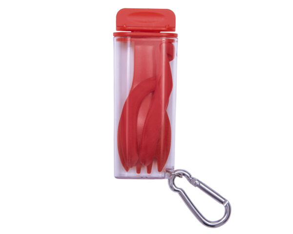 UTENSILIOS FORKY A2553 ROJO (Plástico AS / Silicón)