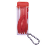 UTENSILIOS FORKY A2553 ROJO (PLÁSTICO AS / SILICÓN / A2553.04 /  ARTICULOS PROMOCIONALES)