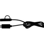 CABLE CONECTOR USB RIBBON A2555 NEGRO (PLÁSTICO ABS / ALUMINIO / A2555.02 /  ARTICULOS PROMOCIONALES)