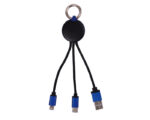 CABLE CONECTOR USB KRAKEN A2556 AZUL (PLÁSTICO ABS / A2556.09 /  ARTICULOS PROMOCIONALES)