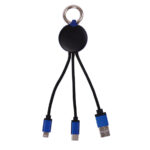 CABLE CONECTOR USB KRAKEN A2556 AZUL (PLÁSTICO ABS / A2556.09 /  ARTICULOS PROMOCIONALES)