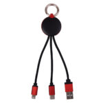 CABLE CONECTOR USB KRAKEN A2556 ROJO (PLÁSTICO ABS / A2556.04 /  ARTICULOS PROMOCIONALES)