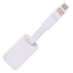 CABLE CONECTOR USB CLICK A2558 BLANCO (PLÁSTICO ABS / A2558.01 /  ARTICULOS PROMOCIONALES)