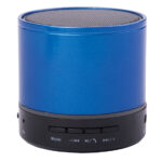 BOCINA BLUETOOTH MANOS LIBRES CON LUZ SILK A2561 AZUL (METAL / A2561.09 /  ARTICULOS PROMOCIONALES)