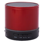 BOCINA BLUETOOTH MANOS LIBRES CON LUZ SILK A2561 ROJO (METAL / A2561.04 /  ARTICULOS PROMOCIONALES)