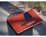 LIBRETA VERTICAL BORDER A2569 GRIS (POLIURETANO / A2569.22 /  ARTICULOS PROMOCIONALES) - Image 2