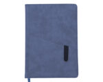 LIBRETA VERTICAL BORDER A2569 AZUL (POLIURETANO / A2569.09 /  ARTICULOS PROMOCIONALES)