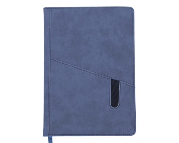 LIBRETA VERTICAL BORDER A2569 AZUL (Poliuretano)