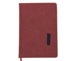 LIBRETA VERTICAL BORDER A2569 ROJO (POLIURETANO / A2569.04 /  ARTICULOS PROMOCIONALES)