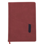 LIBRETA VERTICAL BORDER A2569 ROJO (POLIURETANO / A2569.04 /  ARTICULOS PROMOCIONALES)