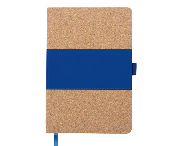 LIBRETA VERTICAL SAUDIA A2570 AZUL (Corcho / Termo PU)