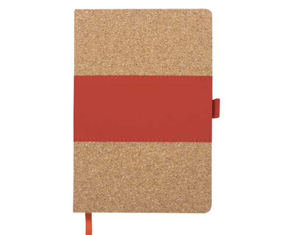 LIBRETA VERTICAL SAUDIA A2570 ROJO (Corcho / Termo PU)