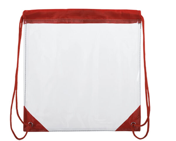 MORRAL TRANSPARENTE DISPORT A2586 ROJO (PVC)