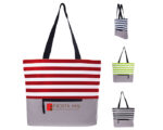 BOLSA CON DISEÑO FRANJAS MARGIN A2589 ROJO (POLIESTER 600 D / A2589.04 /  ARTICULOS PROMOCIONALES) - Image 3