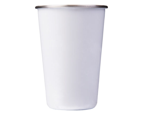 VASO DE ACERO INOX. SUBLIMACIÓN JULL A2614 BLANCO (Acero Inoxidable)